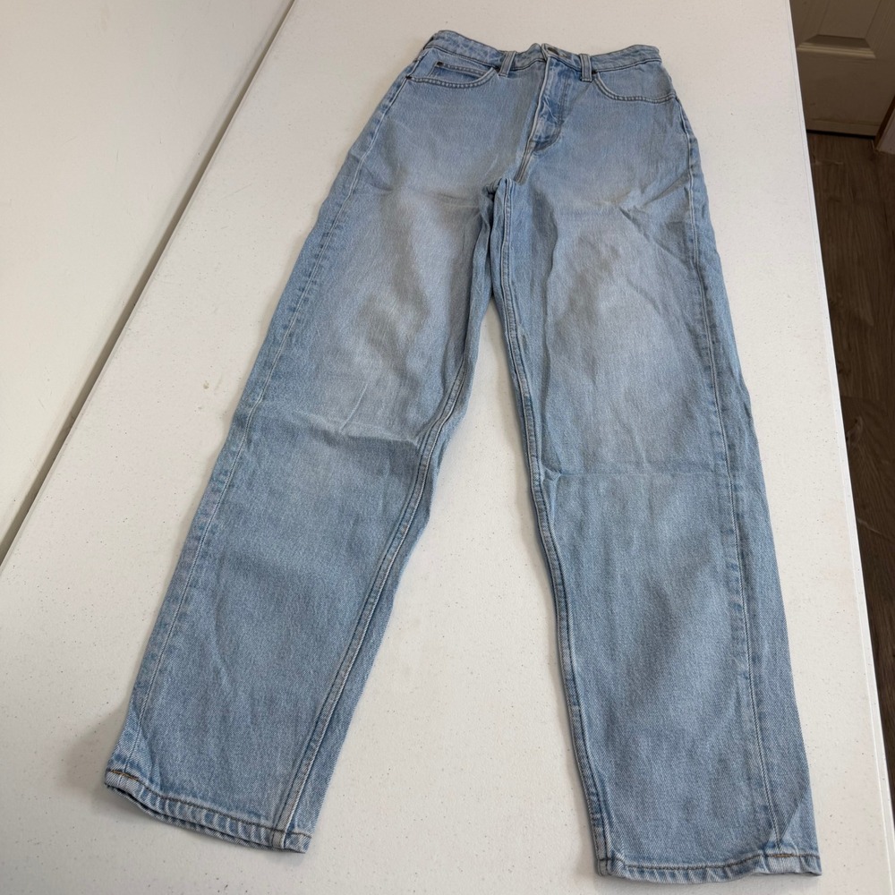 Lee Stella Tapered High Rise Light Wash Organic Cotton Jeans W26 L33 L31JMWRT